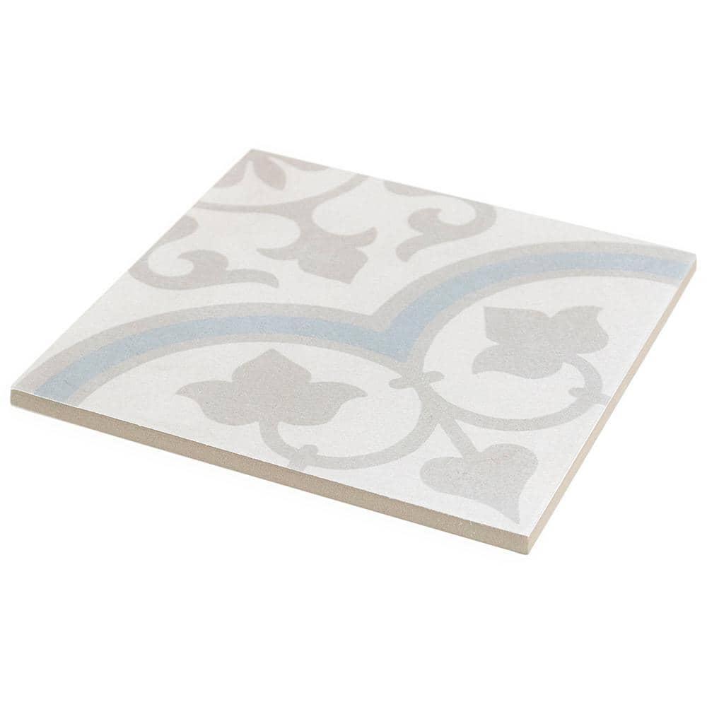 Plumeria 9" x 9" Porcelain Field Tile (10.65 sq. ft./ Case)
