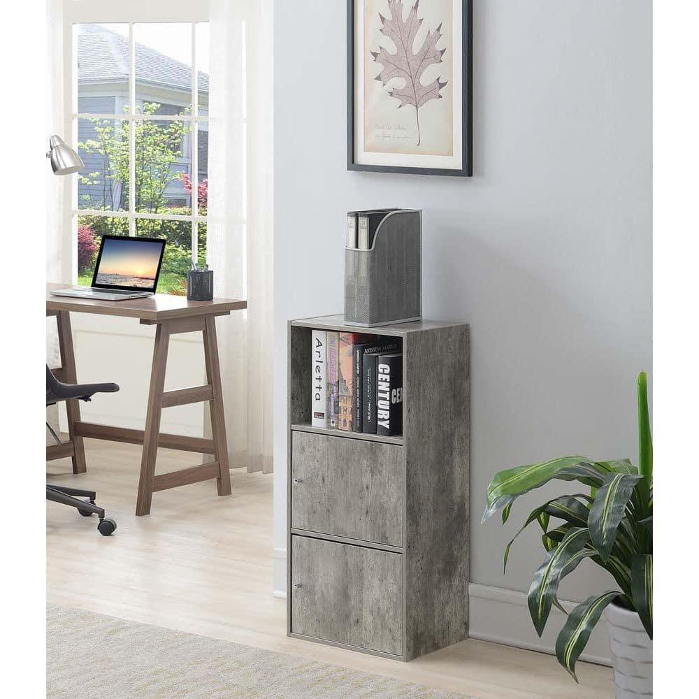 Convenience Concepts Xtra Storage 2 Door Cabinet with Shelf, Faux Birch