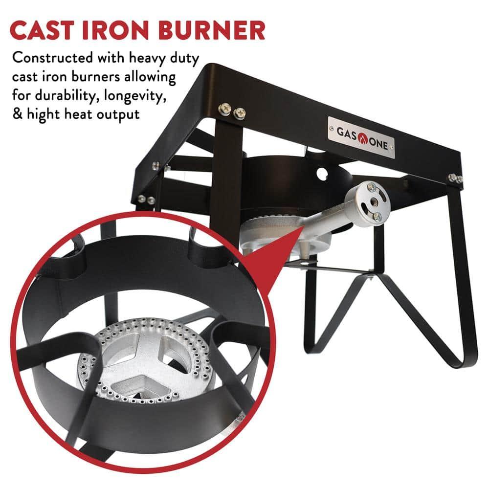 GasOne Propane Gas Outdoor Stove with High Pressure Braided Hose