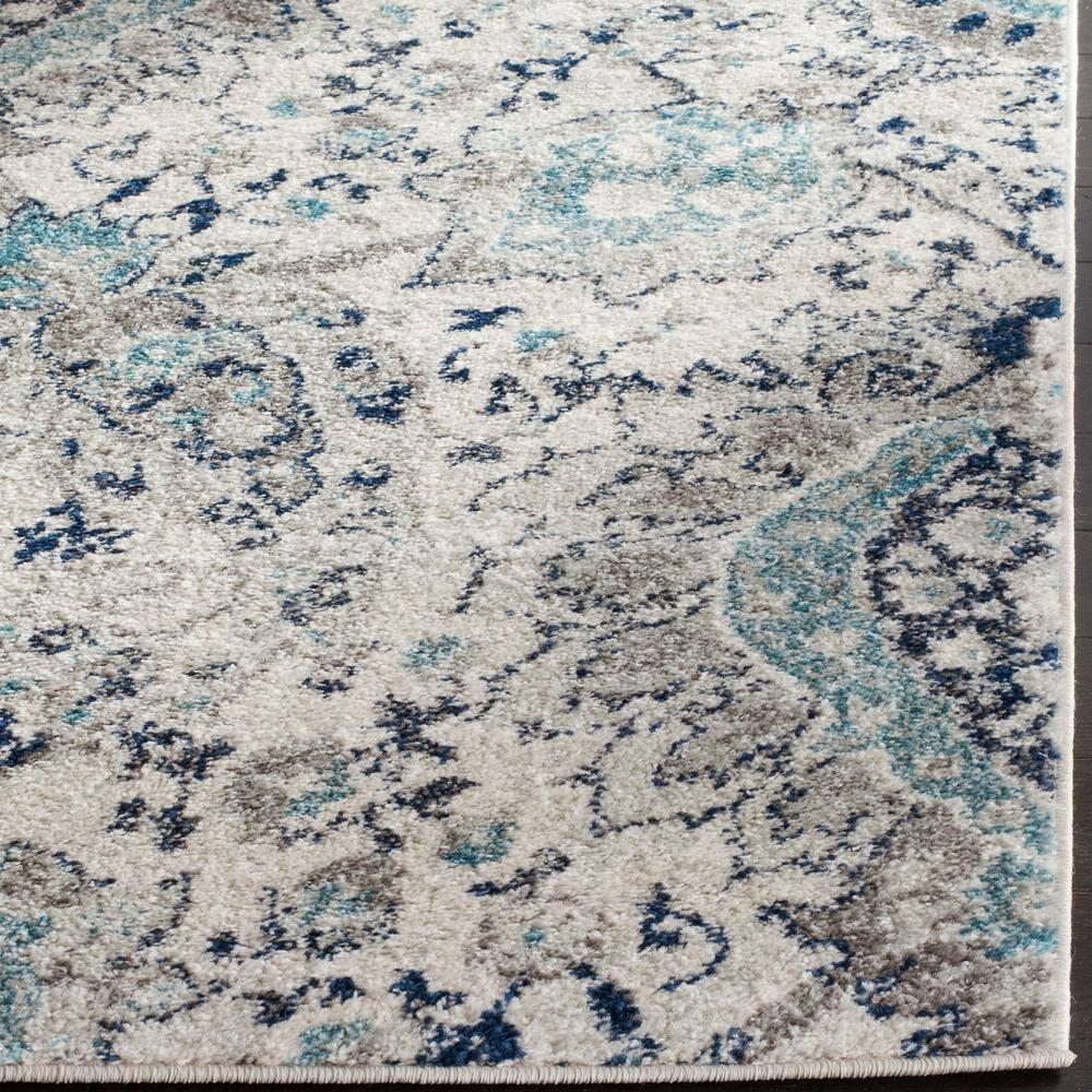 Madison MAD600 Power Loomed Indoor Accent Rug - Cream/Light Grey - 3'x5' - Safavieh