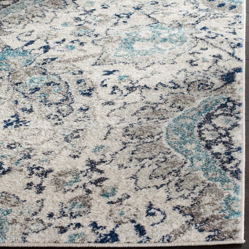 Madison MAD600 Power Loomed Indoor Area Rug - Cream/Light Grey - 5'3"x7'6" - Safavieh