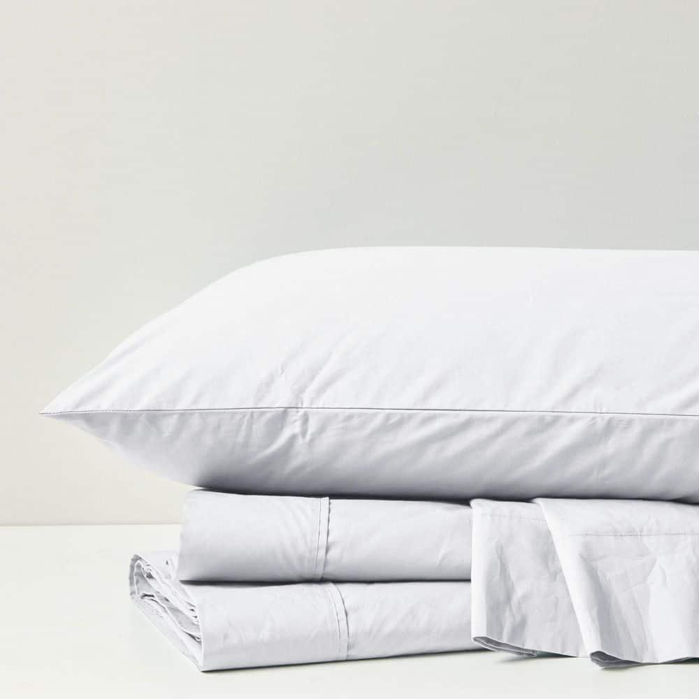 Peached Percale 200 Thread Count Relaxed Cotton Percale Sheet Set