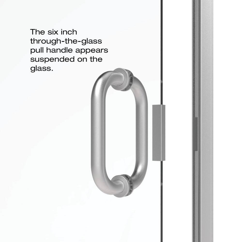 Basco INFN00A2865CLBN Infinity 28" x 65.56" Pivot Semi-Frameless Shower Door