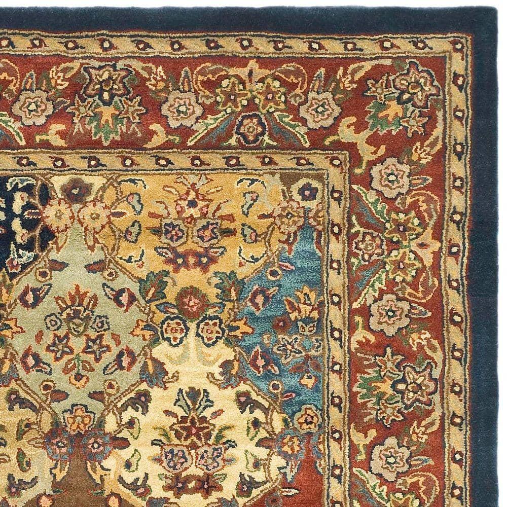 Heritage HG911 Hand Tufted Area Rug - Multi/Burgundy - 8'3"x11' - Safavieh.