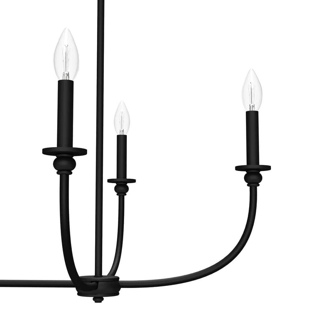 Hunter Southcrest 6 Light Linear Chandelier Ceiling Light Fixture