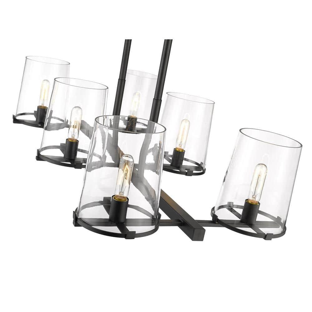 Z-Lite Callista 6 - Light Chandelier in  Matte Black