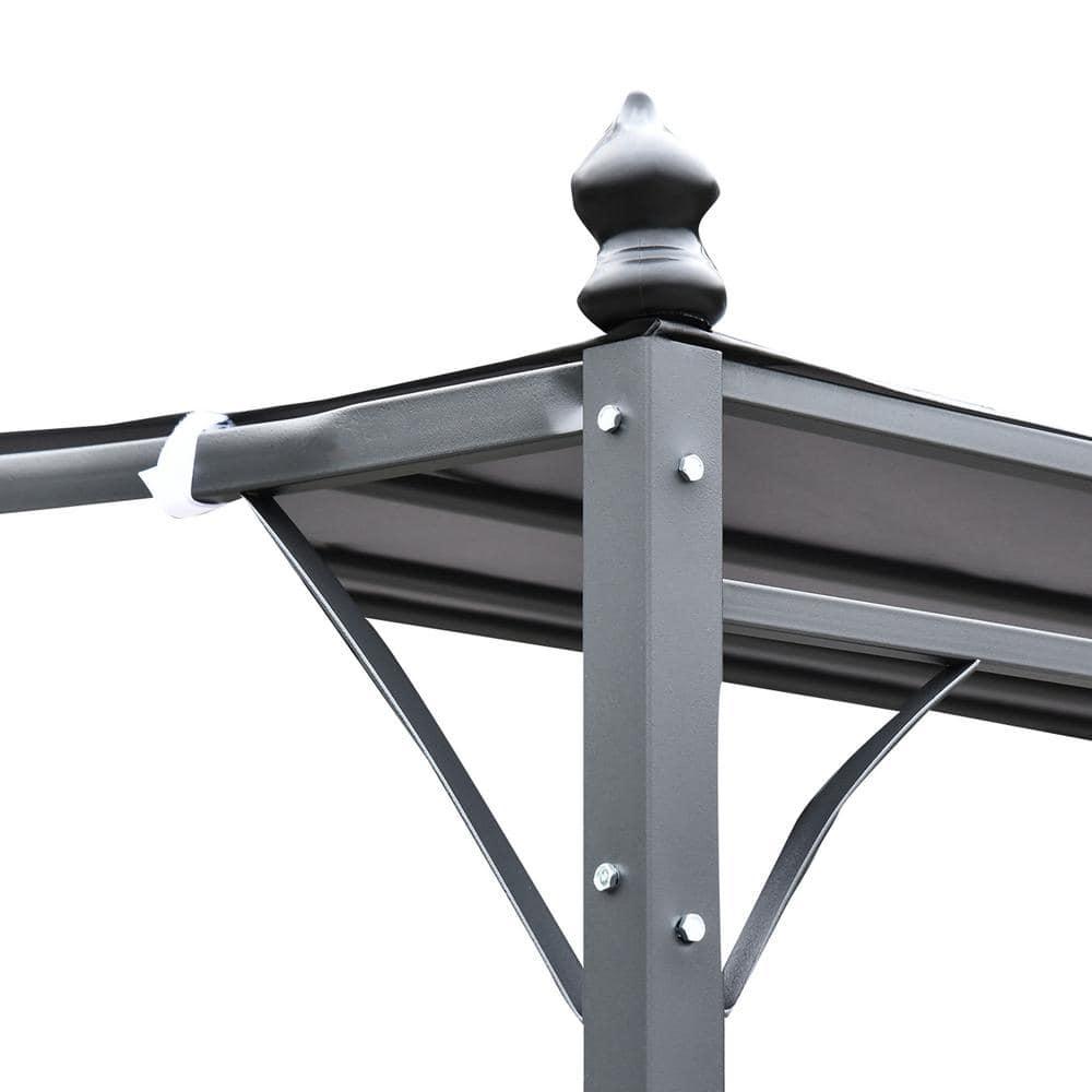 Outsunny 13 Ft.W x 10 Ft. D Canvas Pergola with Canopy