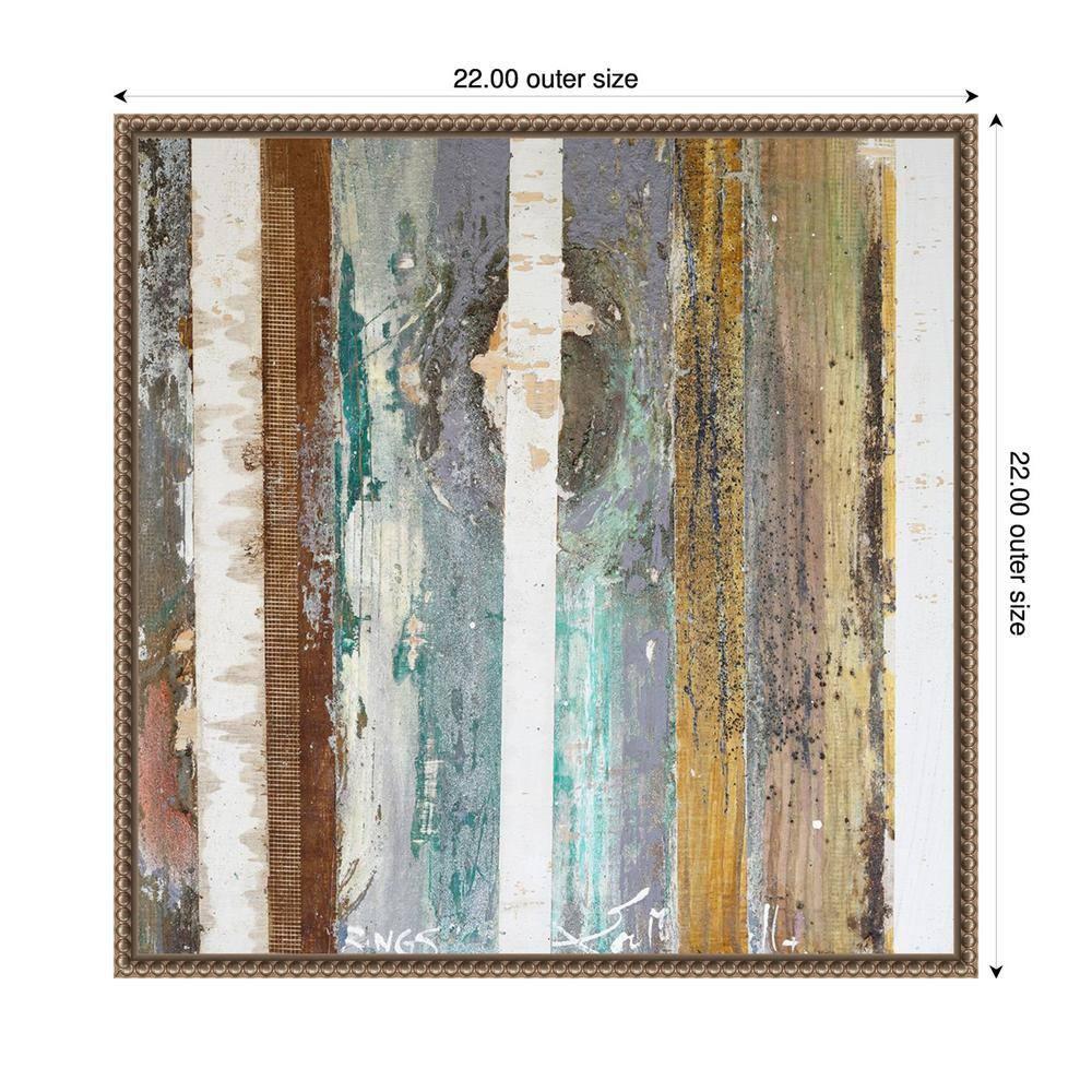Amanti Art 22"x22" Textured Grain IV by Erin McGee Ferrell Framed Canvas Wall Art Print