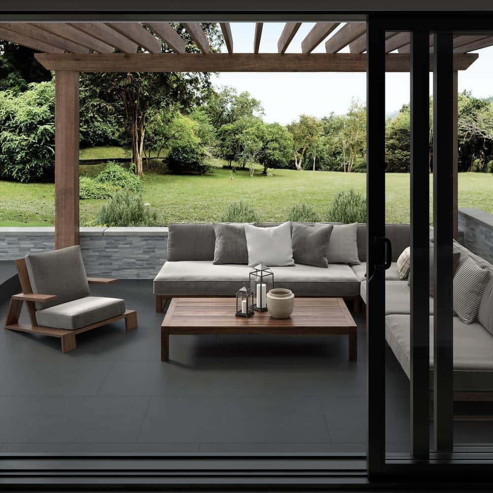 24" x 47" Porcelain Concrete Look Wall & Floor Tile