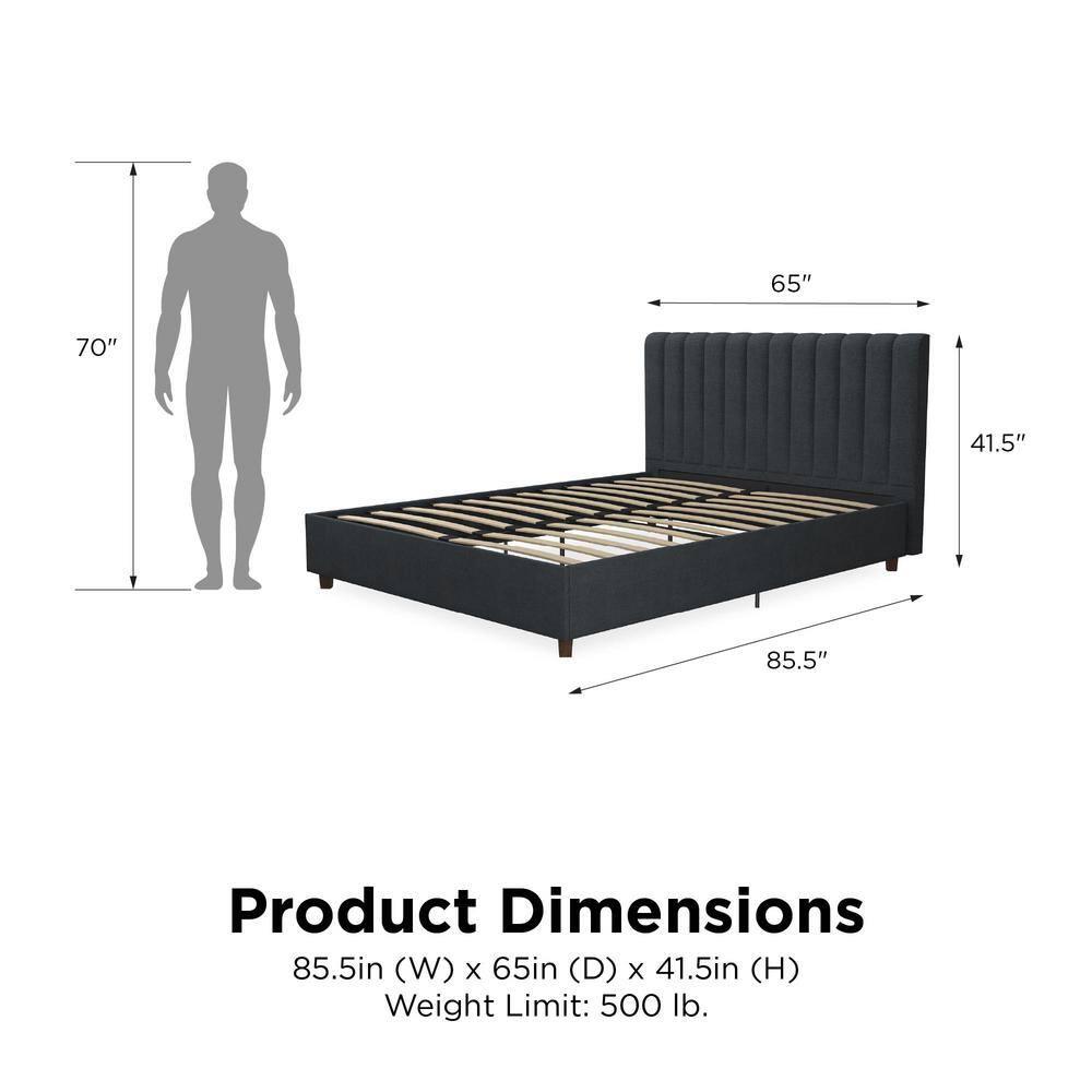 Brittany Tufted Upholstered Platform Bed