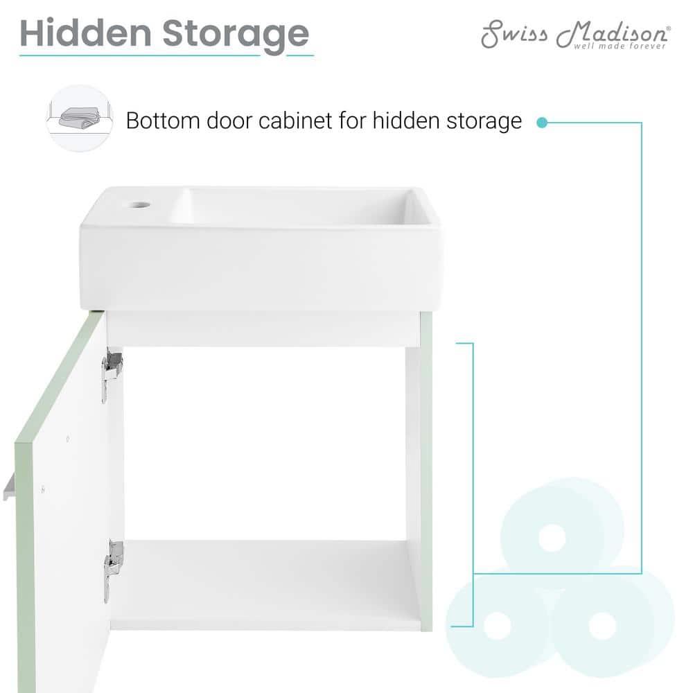 Colmer 18" Wall-Mounted Bathroom Vanity
