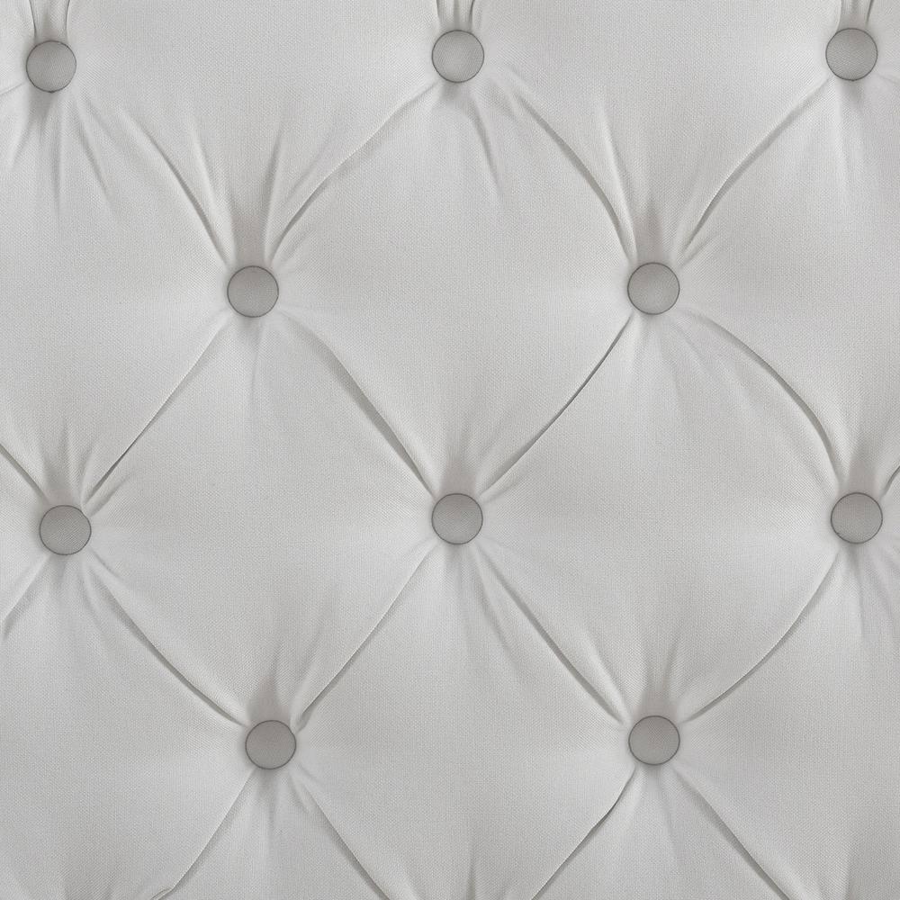 Marcella Tufted Wingback King Bed Bright White