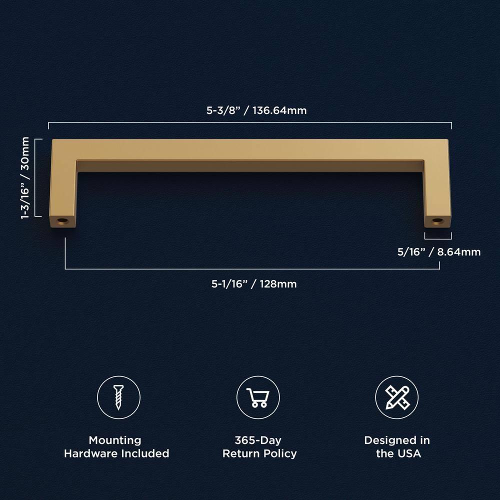 Hickory Hardware Pier Collection Handle Pull - Contemporary Hardware for Drawers & Cabinets (Set of 10)