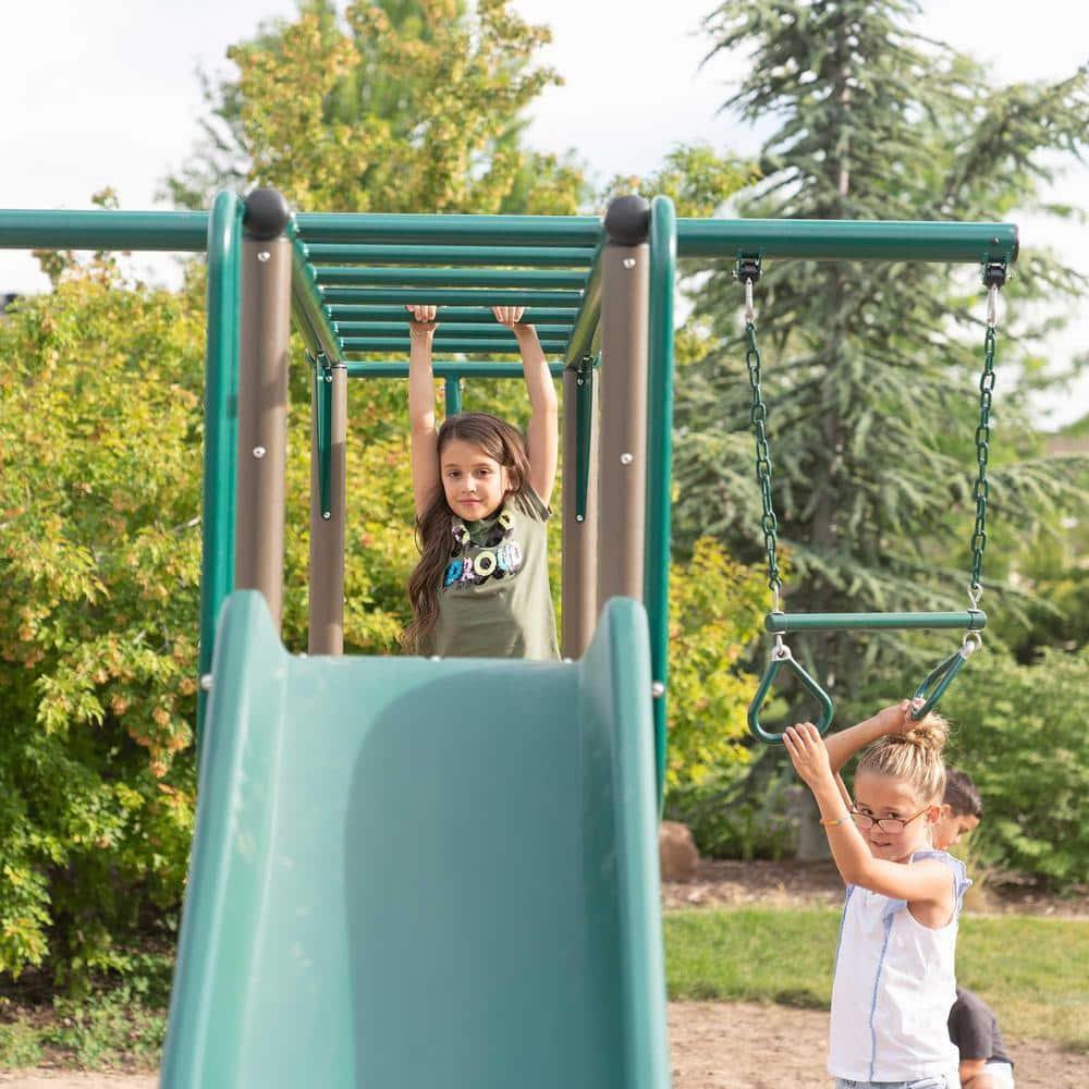 Lifetime Lifetime Powder Coated Steel Swing Set with 4 Swing(s) , 1 Slide(s)