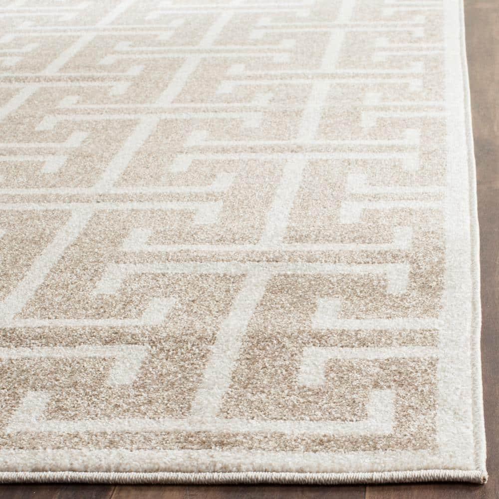 Amherst AMT404 Power Loomed Area Rug - Wheat/Beige - 8'x10' - Safavieh.