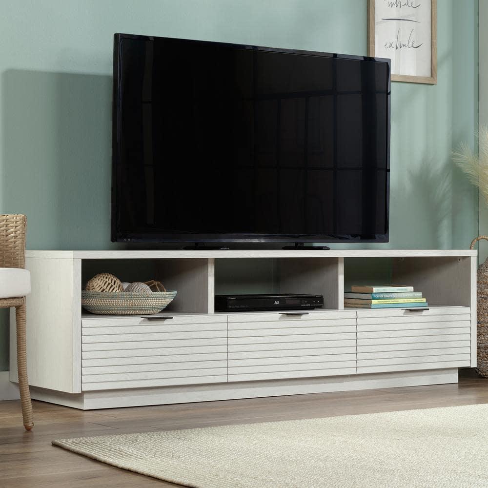 Harvey Park Entertainment Credenza TV Stand for TVs up to 70" Glacier Oak - Sauder: With Storage Drawers & Adjustable Shelves