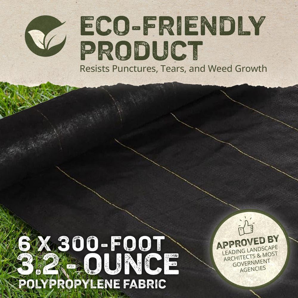 DeWitt Company, Inc. DeWitt Sunbelt Woven Weed Barrier Landscape Fabric Ground Cover (Set of 2)