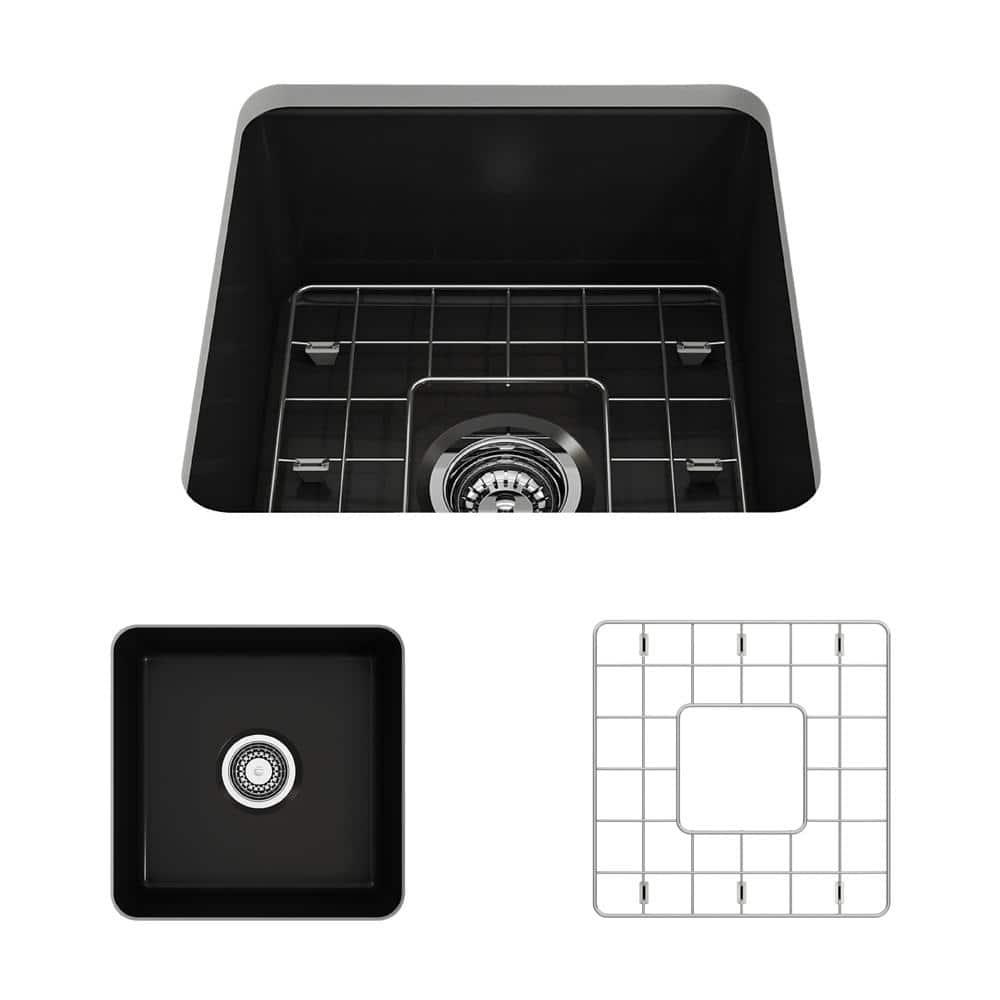 BOCCHI 18'' L Fireclay Kitchen Sink 1359-004-0120