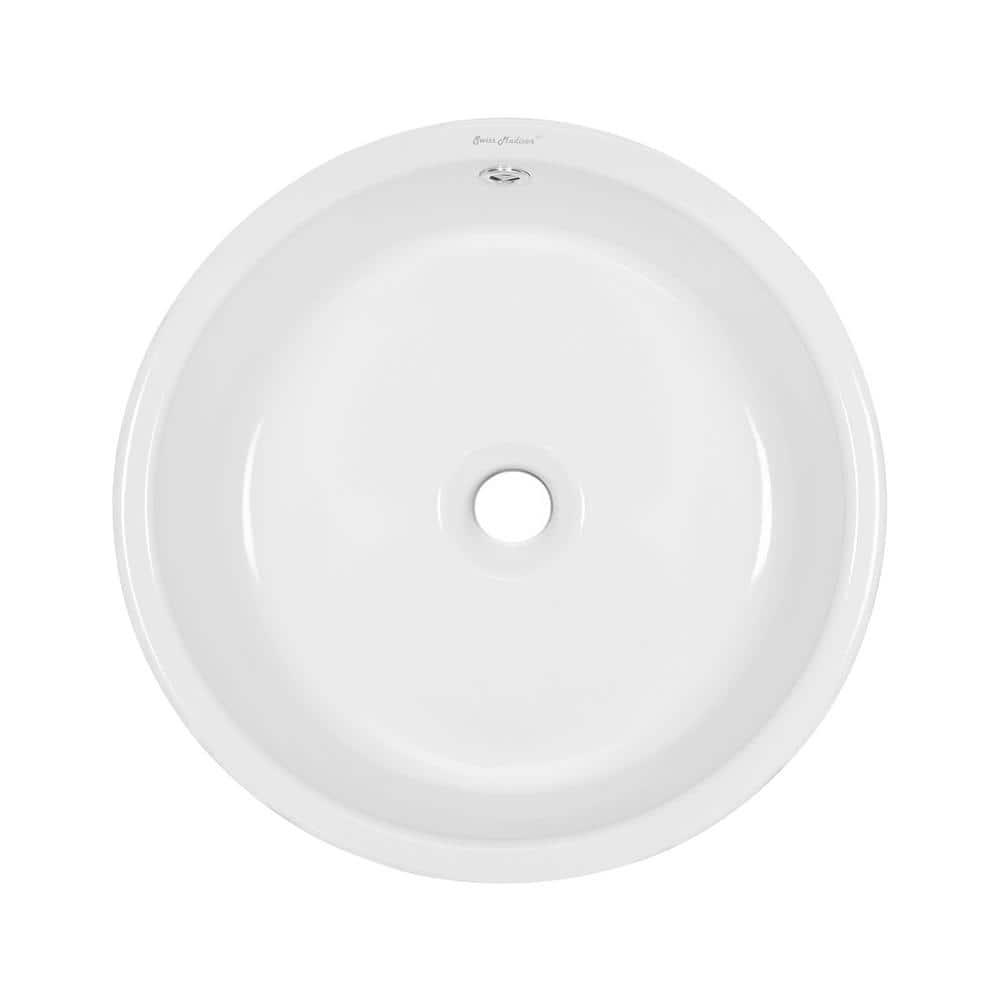 Monaco Round Ceramic Bathroom Vessel Sink