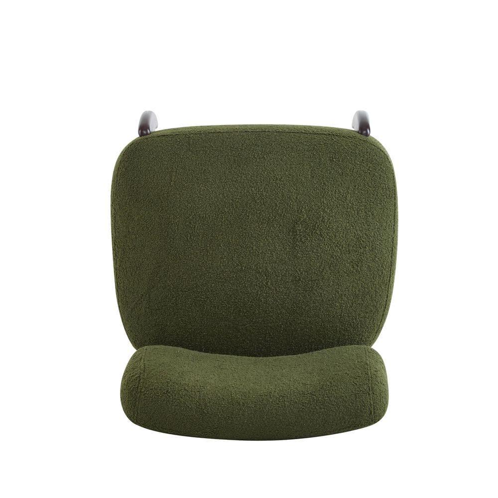 NFusion Kalel 25.5" Modern Boucle Accent Chair With Solid Wood Frame