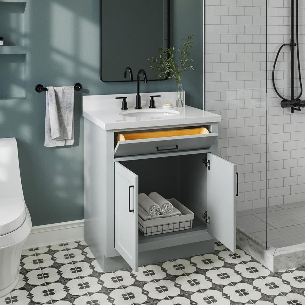 Ariel T030scqovo Hepburn 30" Free Standing Single Basin Vanity Set - Grey