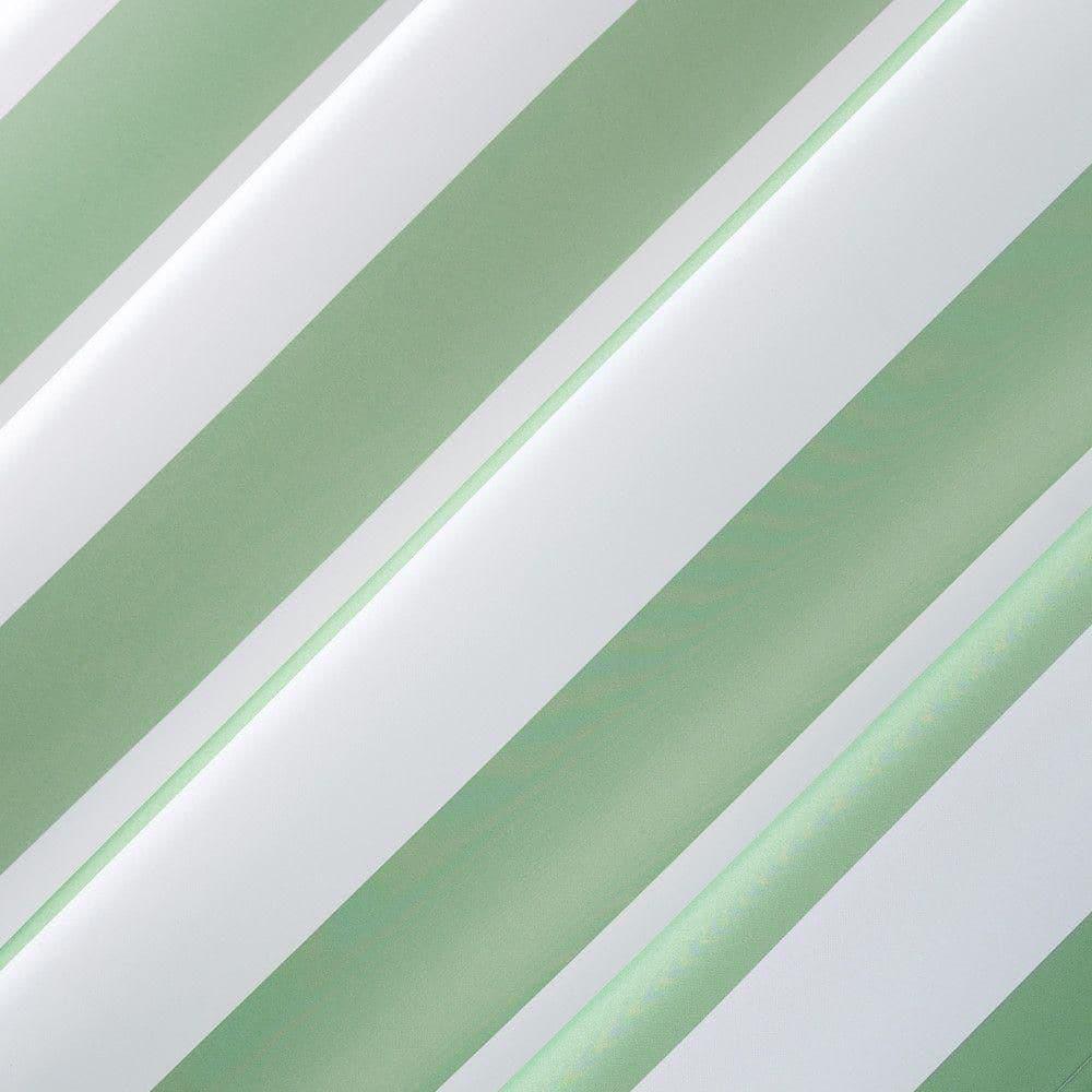 108"x54" Valencia Cabana Striped Indoor/Outdoor UV Protectant Room Darkening Grommet Curtain Panel Spa Green - Sun Zero