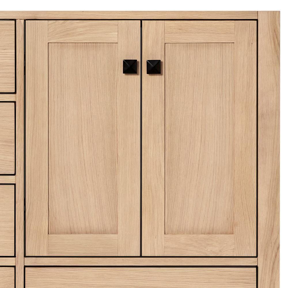 66 in. W Bath Vanity Cabinet Without Top in Oak Cambridge 21.5 in. D x 34.5 in. H Double Freestanding