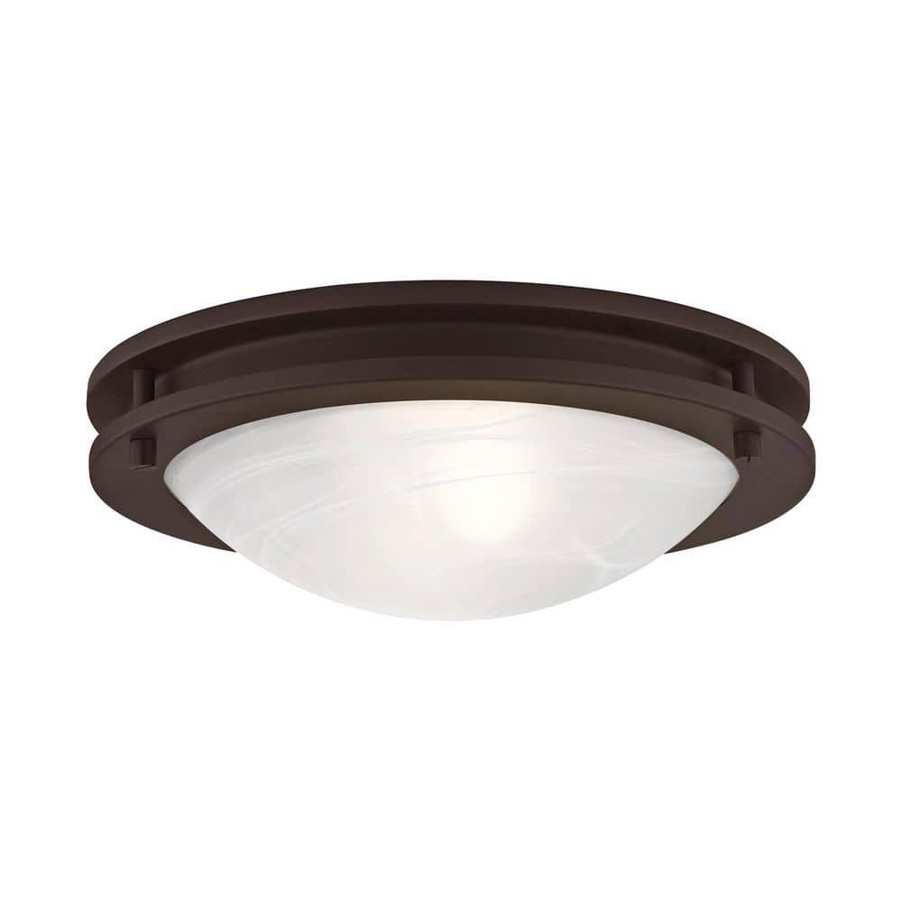 Livex Lighting Ariel 2 - Light Flush Mount in  Bronze