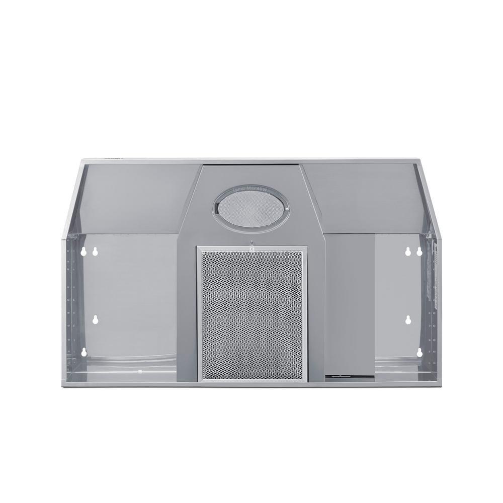 24" and #0# 140 CFM Convertible Under Cabinet Range Hood in Gray