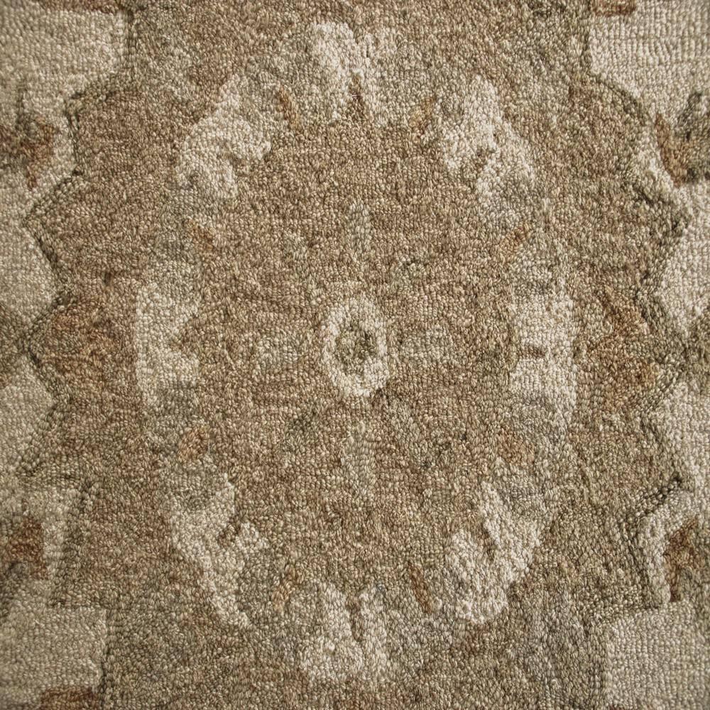 LR Home Daisey 2'3" x 3'10" Beige Classic Medallion Wool Hearth Indoor Area Rug