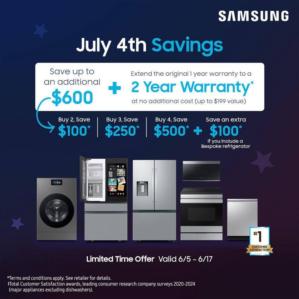 Samsung Samsung Bespoke AI Laundry Hub 4.6 cu. ft. Single Unit Washer and 7.6 cu. ft. Gas Dryer WH46DBH500GVA3