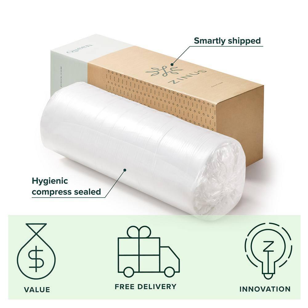 Zinus Pressure Relief 13" Gel Memory Foam Mattress, Adult, California King