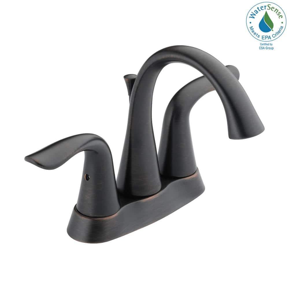 Lahara Centerset Bathroom Faucet with Drain Assembly, 2-handle Bathroom Sink Faucet