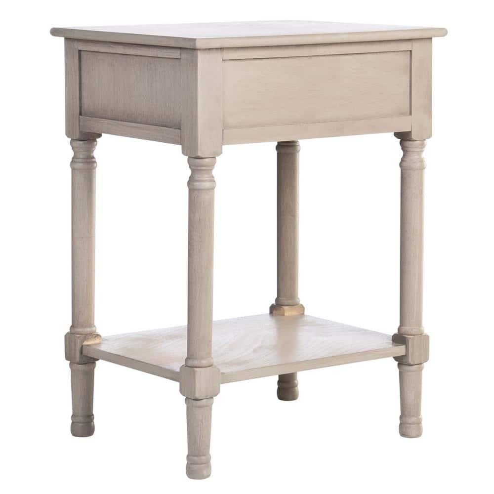 Peyton 1 Drawer Accent Table - Greige - Safavieh