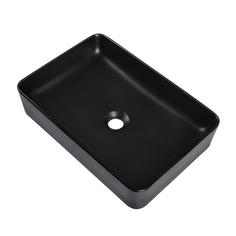 Ally 20" x 13'' Rectangular Vitreous China Vessel Bathroom Sink