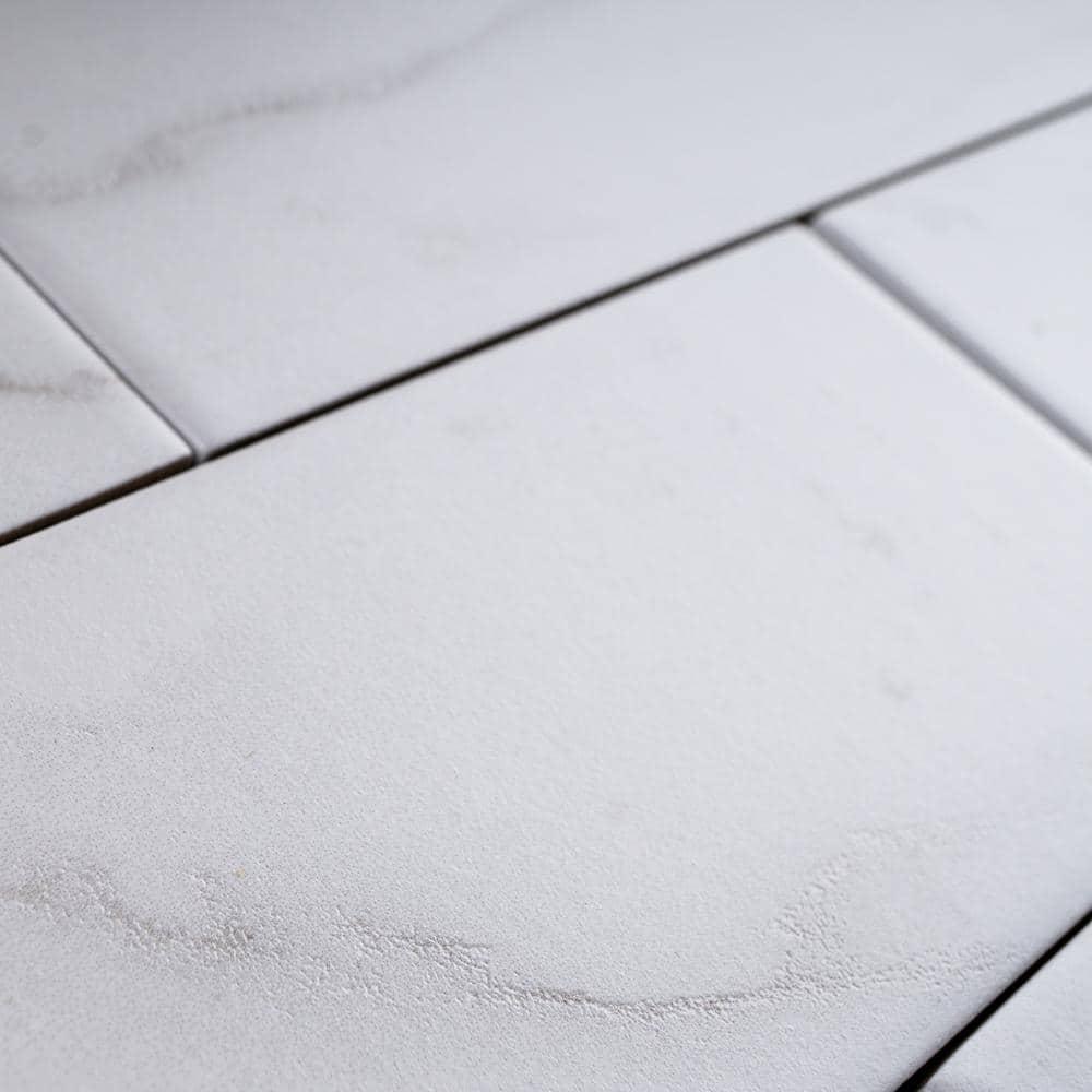 Pulpis 3" x 13" Beveled Porcelain Marble Look Subway Wall & Floor Tile