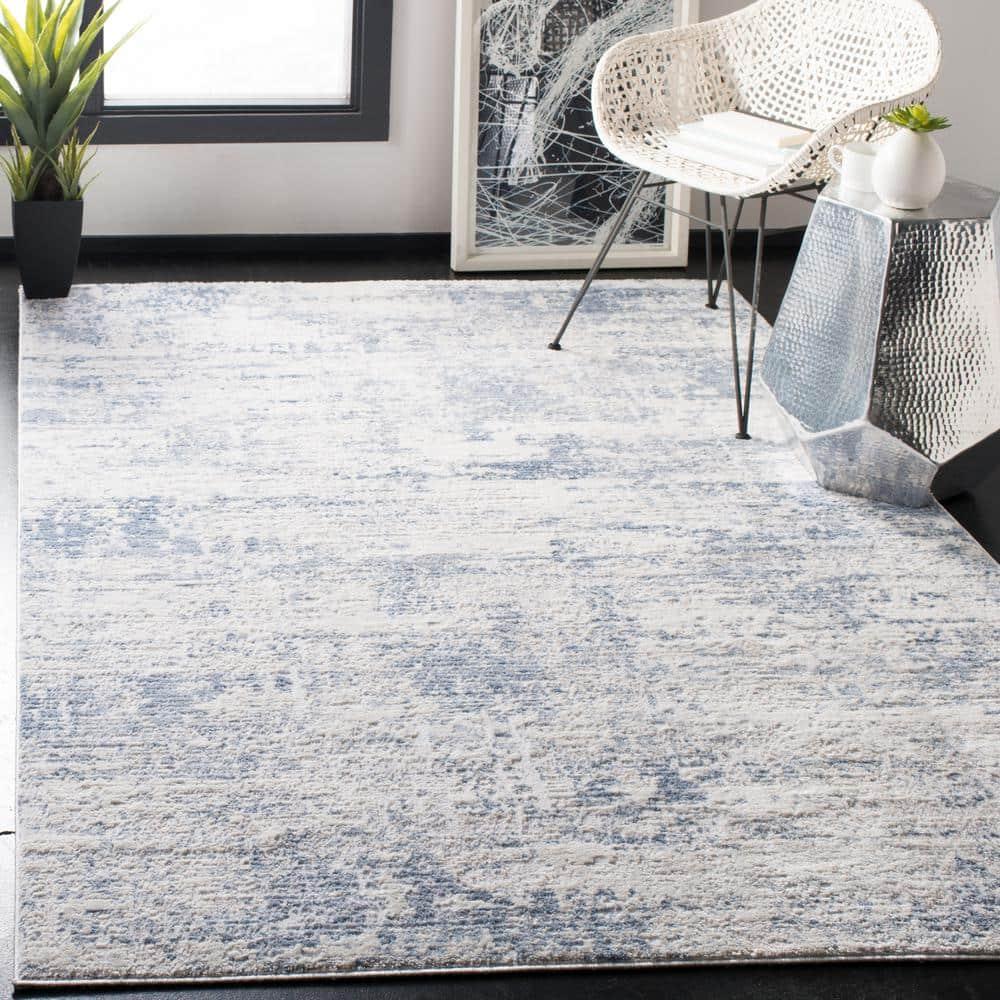 SAFAVIEH Amelia Ian Abstract Area Rug, Ivory/Blue, 10' x 14'