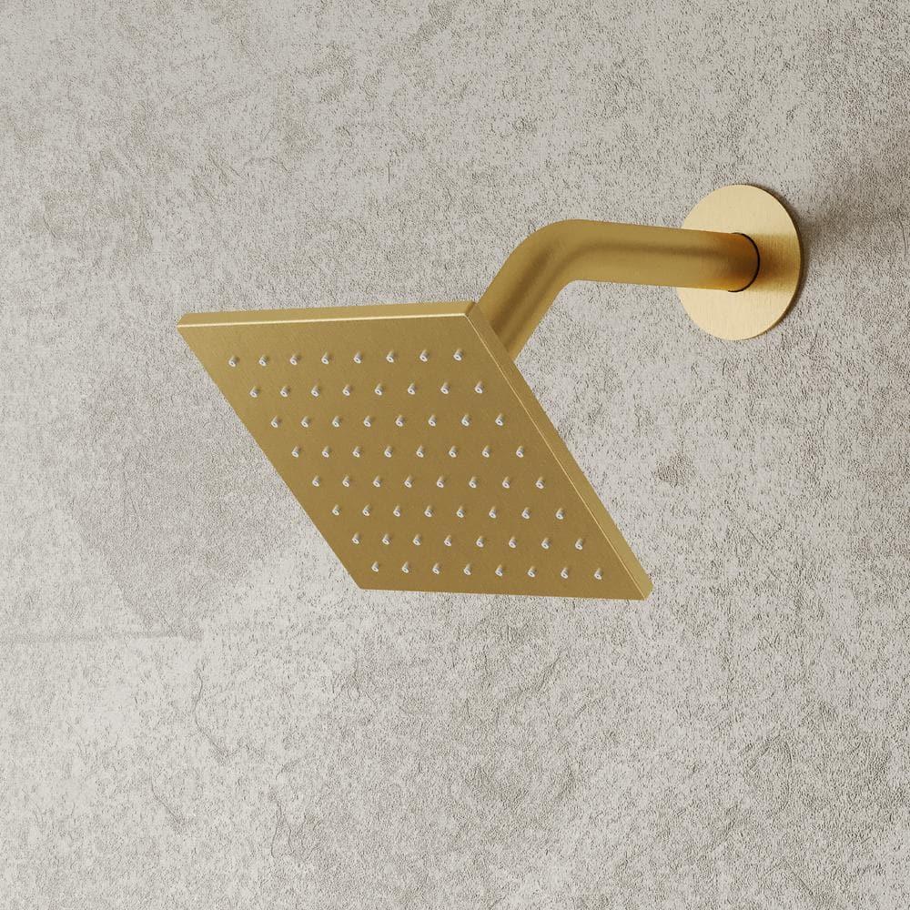 DualJetSpa 15-Spray Patterns 16" & 6" Dual Shower Head, Shower FaucetSystem with Thermostatic Rough-in Valve and Body Jets