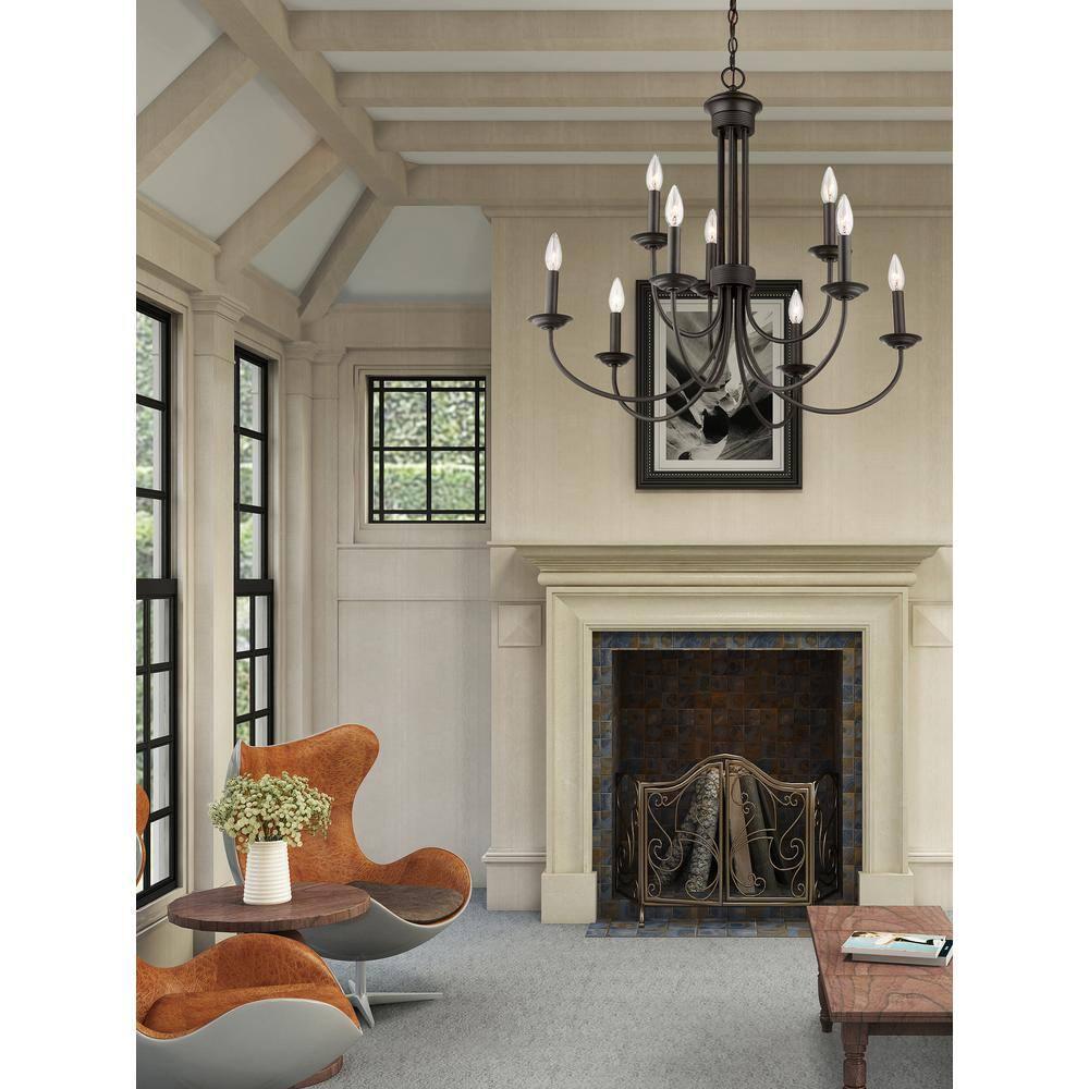 Livex Lighting Estate 9 - Light Chandelier in  Bronze