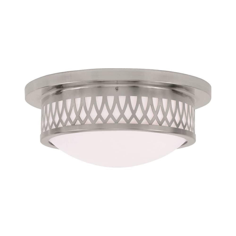 Livex Lighting Westfield 2 - Light Flush Mount in  Brushed Nickel