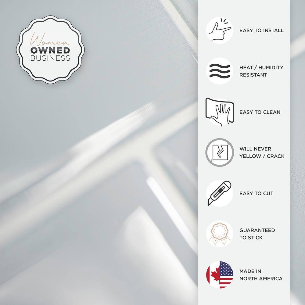 Peel and Stick Gel Backsplash Tile Metro 12'' x 8'' (Set of 4)