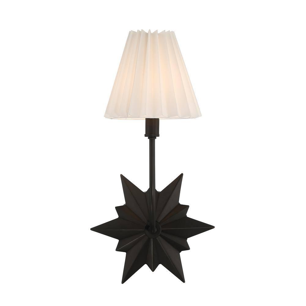 Ivy Bronx Ligetti Metal Armed Sconce in Black