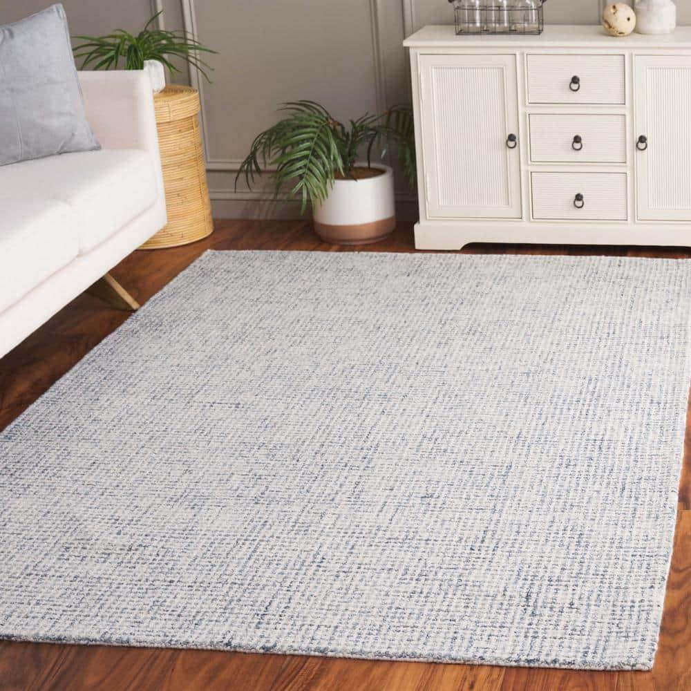 Martha Stewart Rugs Martha Stewart Hand Tufted Wool Cotton Rug in Ivory/Blue