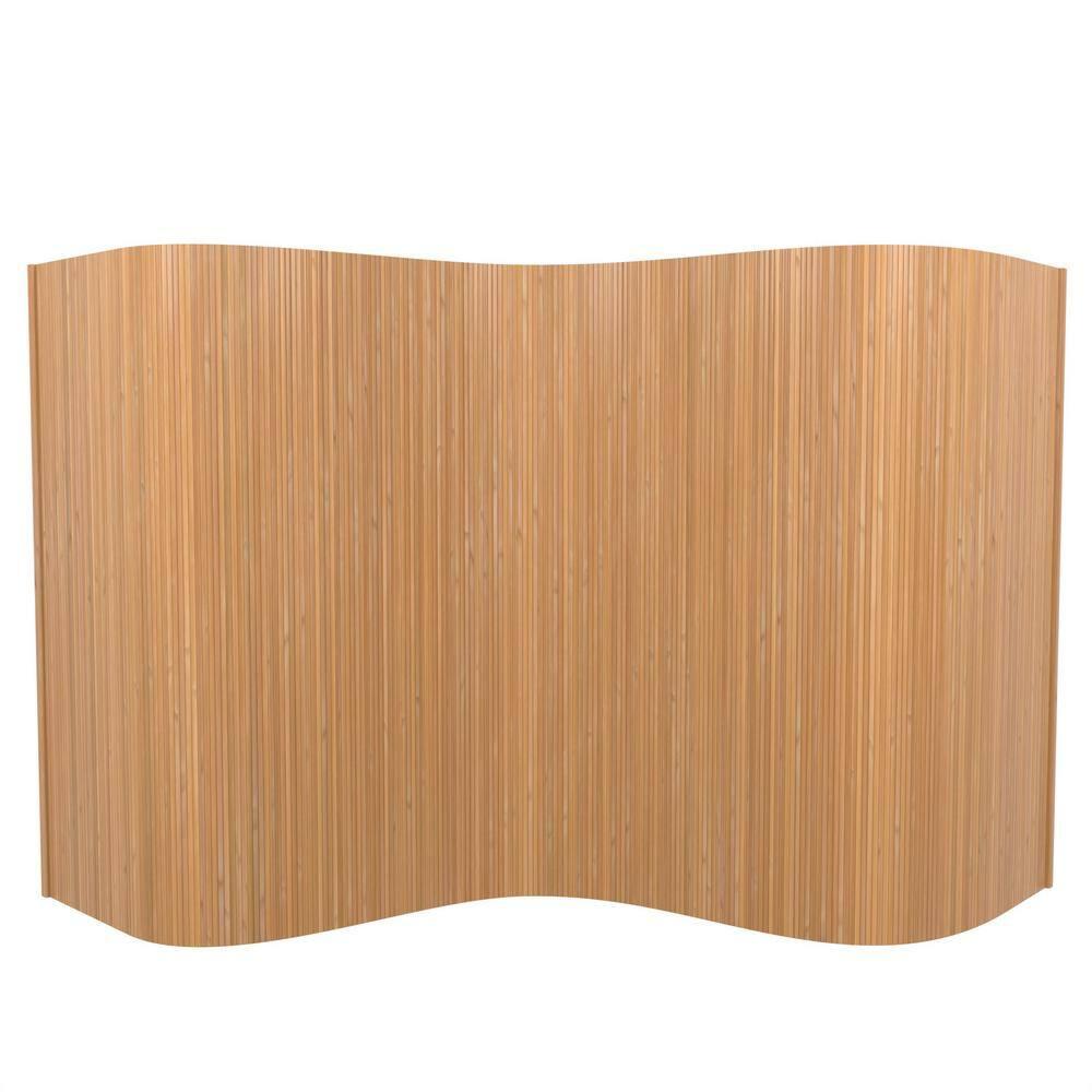 4 ft. Short Bamboo Wave Screen - Natural