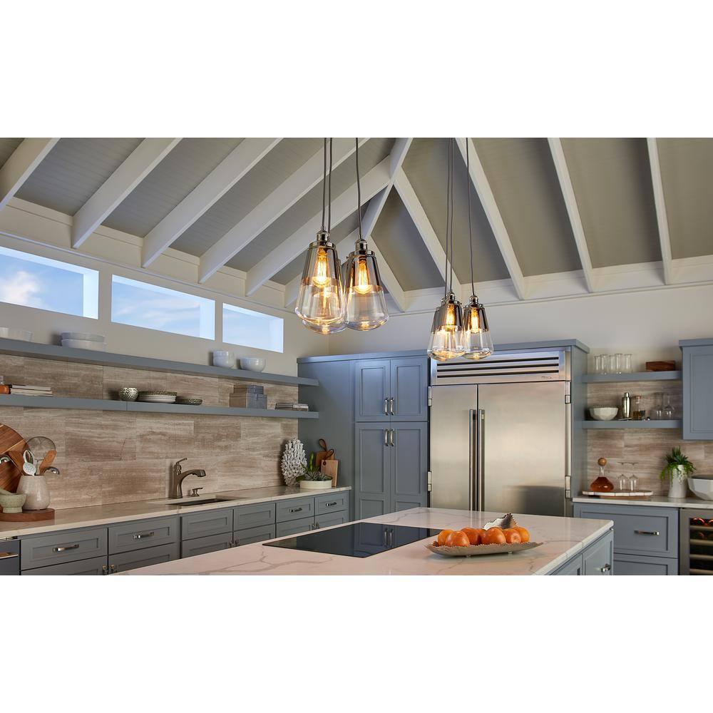 Feiss Lighting-Waveform-Pendant 1 Light in Modern Style-9.75 Inch Wide by 17 Inch High-Polished Nickel Finish -Tradit