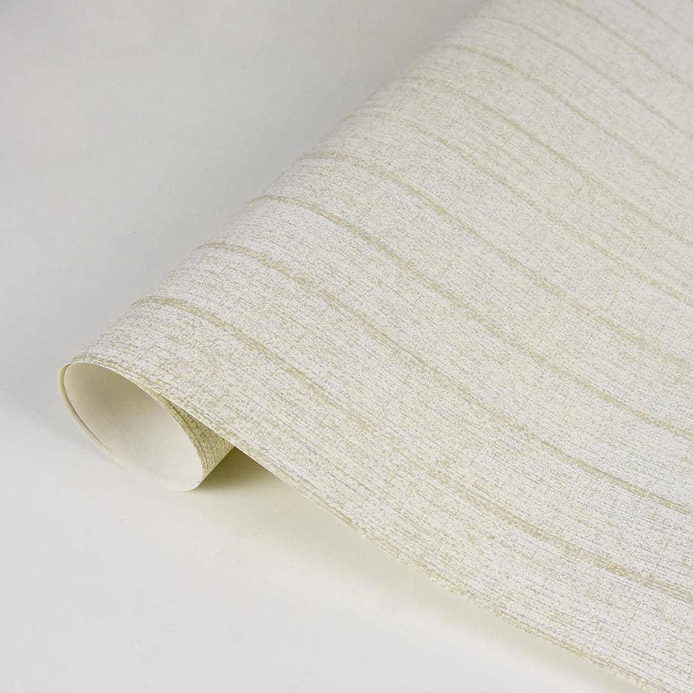 Brewster Ramona Champagne Stripe Texture Wallpaper