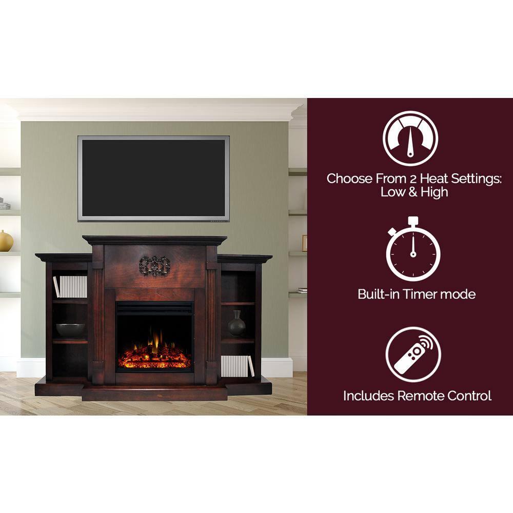 Cambridge Cambridge Sanoma Freestanding Electric Fireplace Heater with Traditional Mantel, Timer, Remote Control