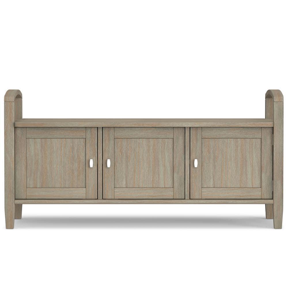 Warm Upholstered Storage Bench