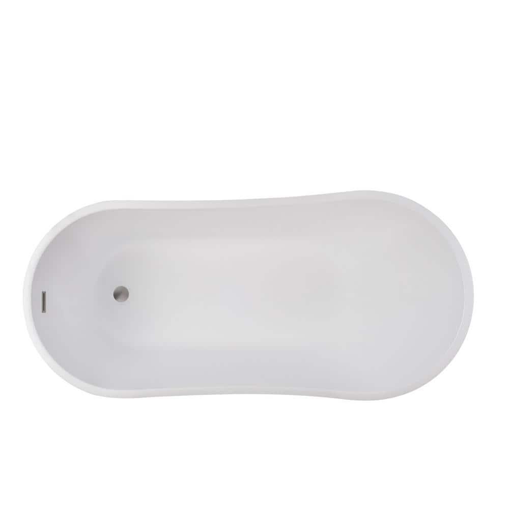 Amara Acrylic Freestanding Soaking Bathtub