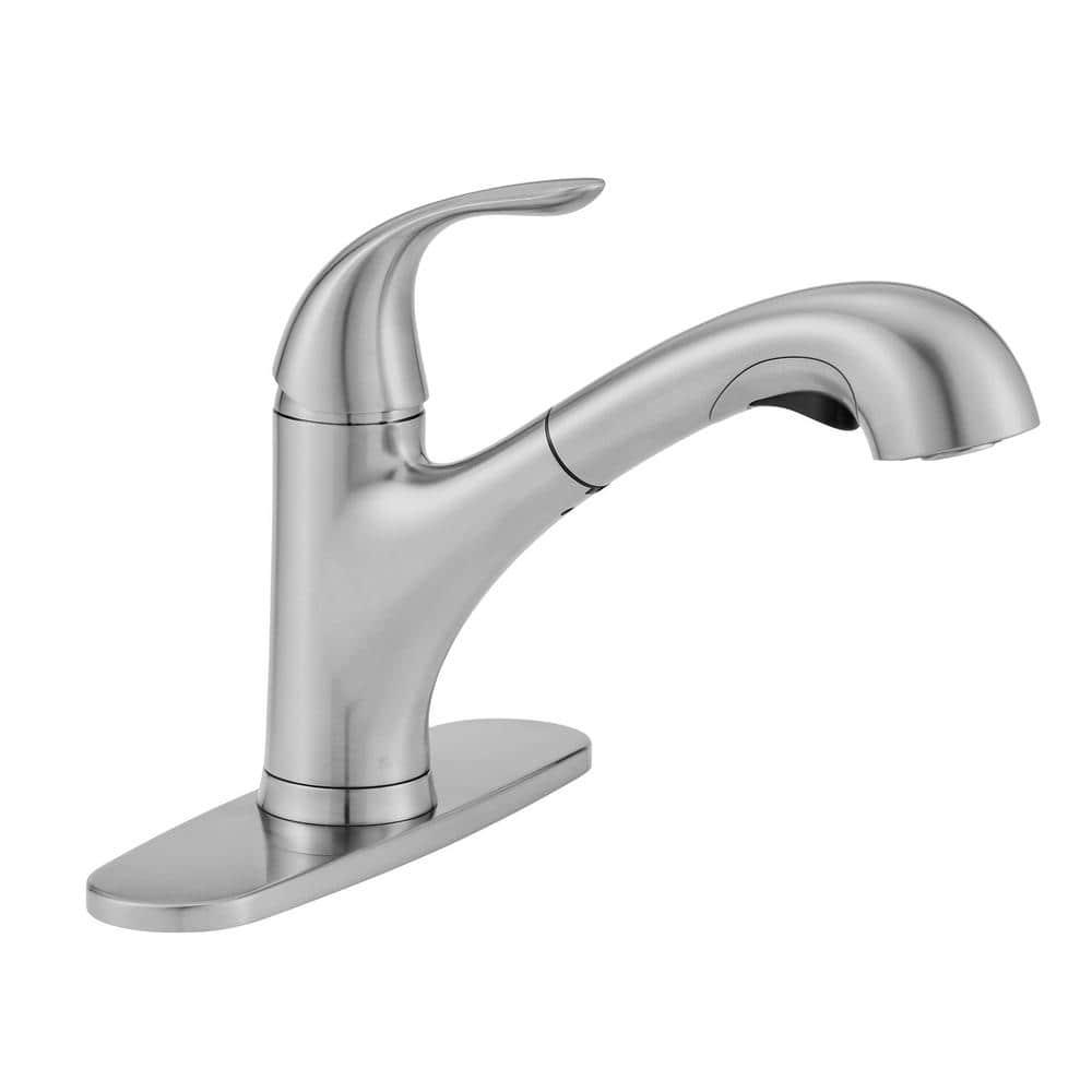 Glacier Bay Market Single-Handle Pull-Out Sprayer Kitchen Faucet in Stainless Steel